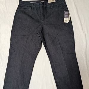 NWT. NYDJ Jeans , size 18W. Relaxed Capri. Color dark enzyme. Lift and tuck